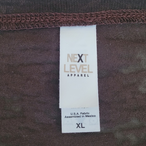 Next Level Burnout Tee | Womens Charcoal Grey Tshirt Shirt XL - Picture 6 of 6